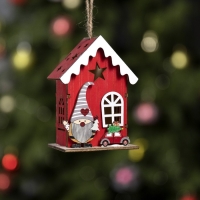 Ёлочная игрушка &laquo;Амбар эльфа&raquo;, от батареек, свечение тёплое белое