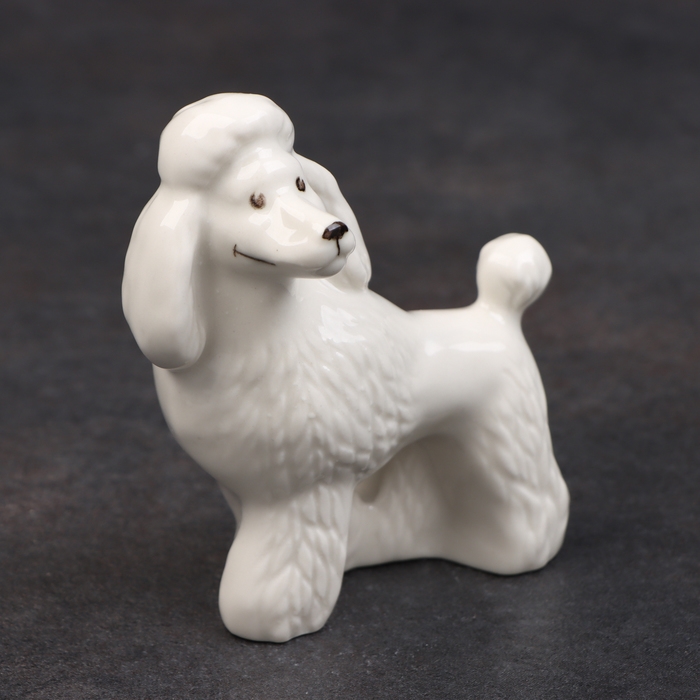 Статуэтка фарфоровая &laquo;Пудель белый&raquo;, 10 см