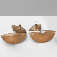 Серьги металл «Веер», цвет золото Серьги металл «Веер», цвет золото