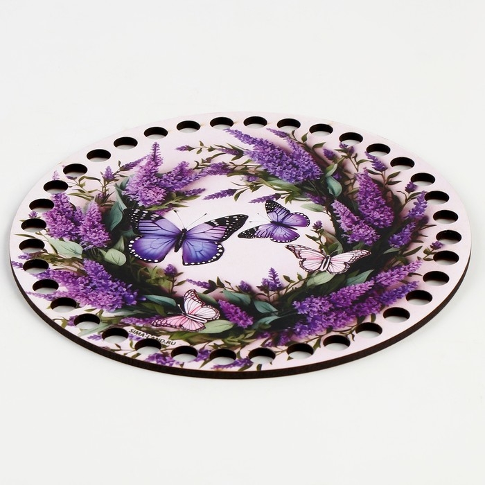 Донышки для вязания 2 в 1 &laquo;Весенняя нежность&raquo;, круг 15 см, хдф 3 мм