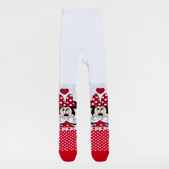 Колготки Дисней «Минни Маус», цвет красный/белый, 104-110 см Колготки Дисней «Минни Маус», цвет красный/белый, 104-110 см