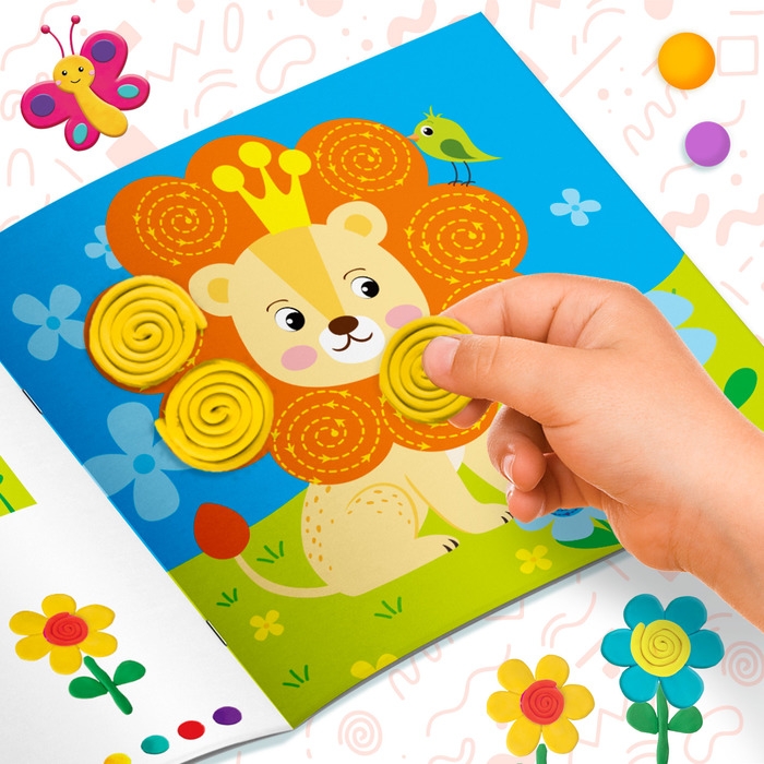 Книга аппликации пластилином &laquo;Окружающий мир&raquo;, 12 стр.