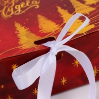 Новый год. Коробка подарочная новогодняя складная, упаковка, «Новогодние чудеса», 16 × 12 × 5 см. Новый год. Коробка подарочная новогодняя складная, упаковка, «Новогодние чудеса», 16 × 12 × 5 см.