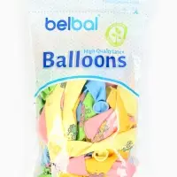 Воздушные шары латексные 14" &laquo;Эльфы плюшевые куклы&raquo;, 2 цв., набор 50 шт., МИКС