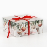 Коробка для капкейка &laquo;Счастливого Нового года!&raquo;, 16 х 16 х 7.5 см, Новый год