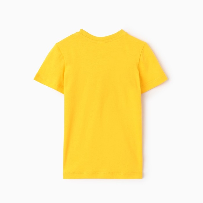 Футболка для девочки, цвет жёлтый, рост 128 см