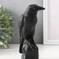 Фигура &laquo;Ворон на камне&raquo;, 15.5&times;5.5&times;10 см, чёрная