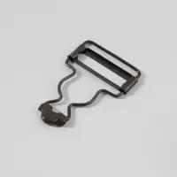 Застёжка для комбинезона, 32 мм, 10 шт., цвет чёрный никель