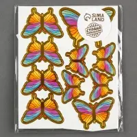 Топперы для торта &laquo;Бабочки&raquo;, 10 шт., разноцветные