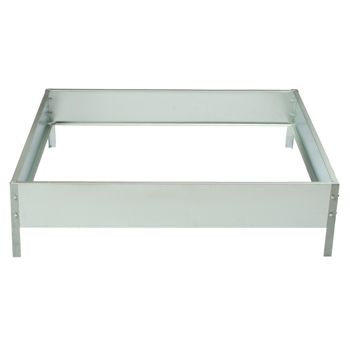 Клумба оцинкованная, 100 &times; 100 &times; 15 см, &laquo;Квадро&raquo;, Greengo