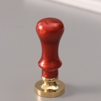 Печать для сургуча с пластиковой ручкой "Буква J на вензеле" 2,5х2,5х6,3 см