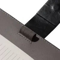 Органайзер на кольцах, А5, с хлястиком, 80л, линия, к/зам, Черный