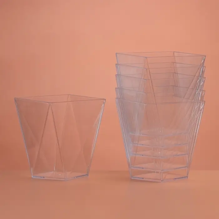 Форма пластиковая одноразовая для фуршета &laquo;Рубин&raquo;, 90 мл, прозрачная