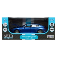 Машина металлическая Porsche Panamera S, 1:24,открываются двери, капот и багажник, световые и звуковые эффекты, цвет синий Машина металлическая Porsche Panamera S, 1:24,открываются двери, капот и багажник, световые и звуковые эффекты, цвет синий