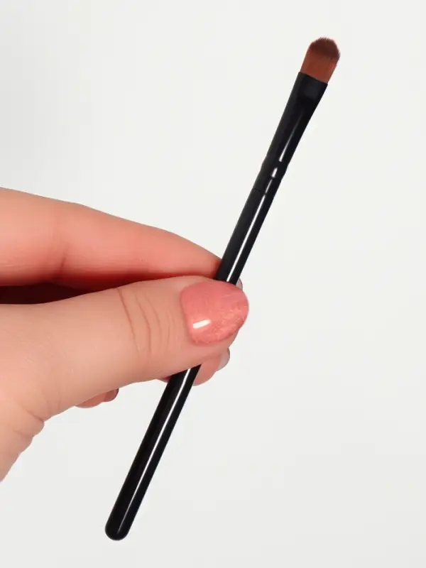 Кисть для макияжа, 13,5 (&plusmn; 1) см, цвет чёрный