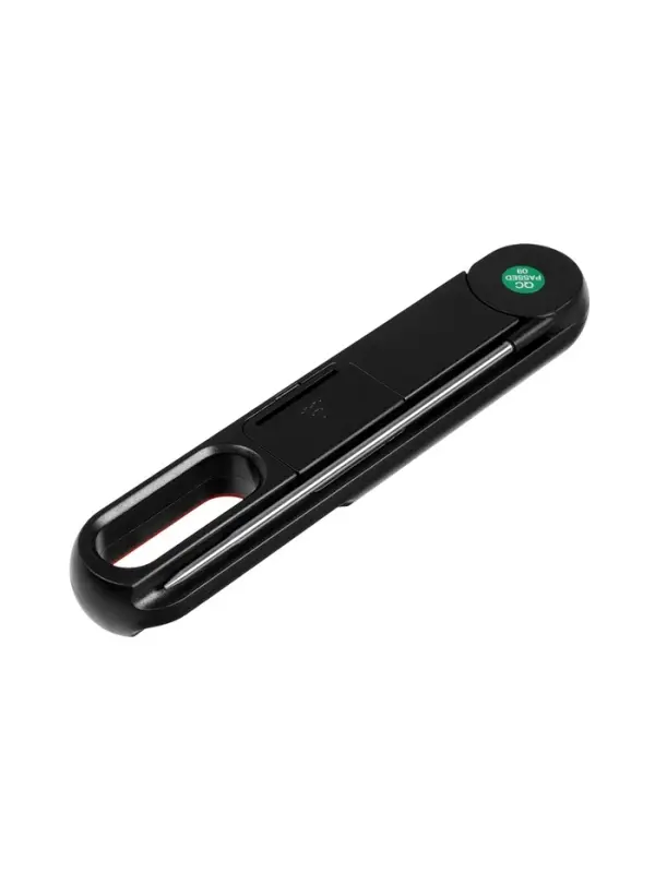 Термометр для пищи электронный, со складным щупом, цвет черный