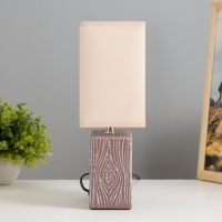 Настольная лампа "Норма" Е14 40Вт кофе 17,5х10,5х28,5 см RISALUX