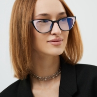 Очки имиджевые женские, для компьютера, ширина 14.4 см, дужка 13.8 см, линза 6.5 х 4.2 см