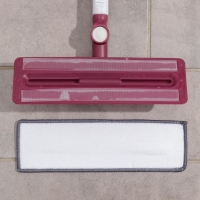 Окномойка с насадкой из микрофибры Доляна, фиксатор, стальная телескопическая ручка, 27&times;8&times;86(126) см, цвет МИКС