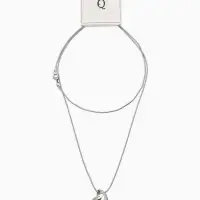 Кулон на цепочке "Ракушка", цвет серебро 75см