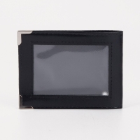 Обложка на удостоверение &laquo;Пропуск&raquo;, с окошком, цвет чёрный