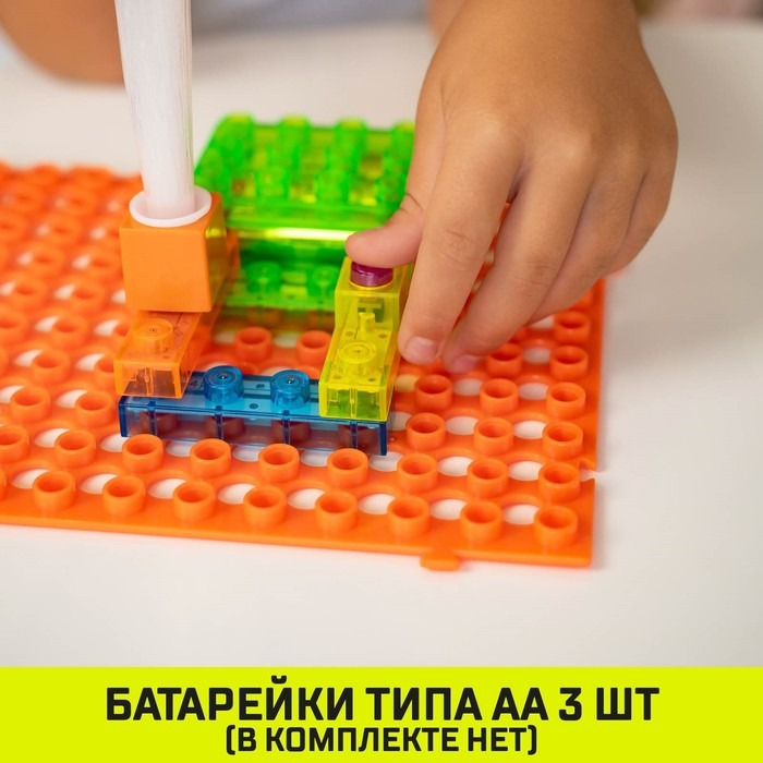 Конструктор блочный-электронный &laquo;В мире электроники&raquo;, 59 схем, 19 деталей