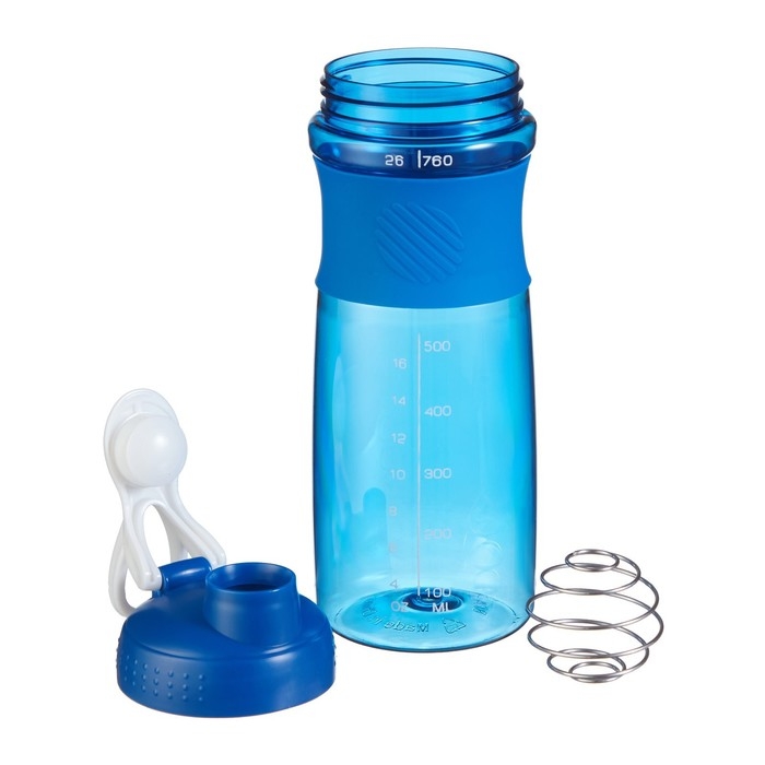 Шейкер "Мастер К" Work Max, спортивный для коктейлей, 760 мл, 25 х 7.8 см, синий