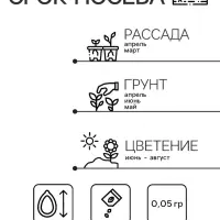 Семена Дельфиниум "Магический фонтан", ц/п,  0,05 г