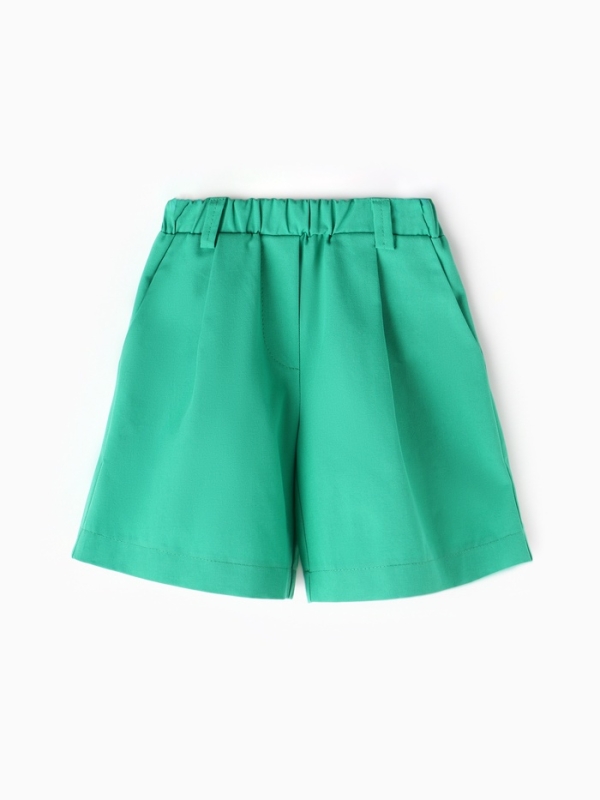 Шорты для девочки, MINAKU, цвет зелёный, рост 122 см