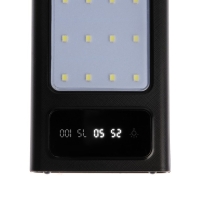 Внешний аккумулятор 485, 10000 мАч, кабели Type-C/Lightning/MicroUSB, фонарь, чёрный