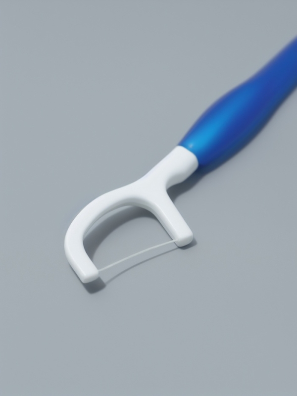 Зубная щетка с зубной нитью 10,5см (наб 2 шт цена за наб) пласт/нейлон синий накл ОТ