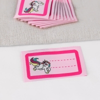 Нашивка &laquo;Единорог&raquo;, 5,5 &times; 3,2 см, 10 шт, цвет розовый