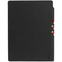 Ежедневник Flexpen Black, недатированный, черный со светло-оранжевым