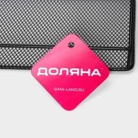 Полка для кухни Доляна &laquo;Лофт&raquo;, 35&times;12&times;15,5 см, цвет чёрный