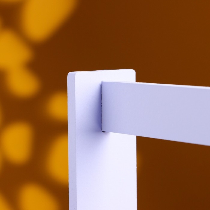 Кашпо деревянное Кашпо деревянное "Эллада большая, сетка", с ручкой, 25×12,5×10(25) см Лавандовый