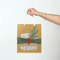 Набор пакетов крафтовых &laquo;Новогоднее поздравление&raquo;