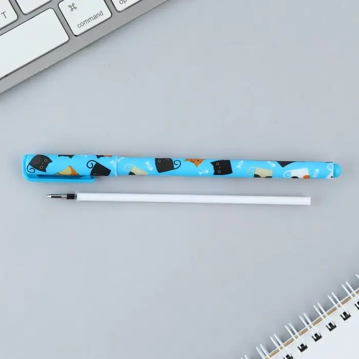 Ручка шариковая, синяя паста 0.7 мм &laquo;Котики&raquo;