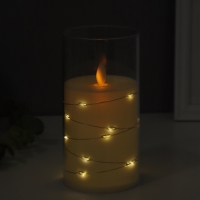 Ночник свеча "Романтик" LED 3xААА 7,5х7,5х15см Ночник свеча "Романтик" LED 3xААА 7,5х7,5х15см
