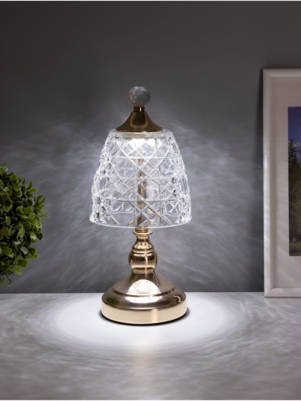 Лампа настольная &laquo;Элли&raquo; LED 10Вт золото 13,5х13,5х31см