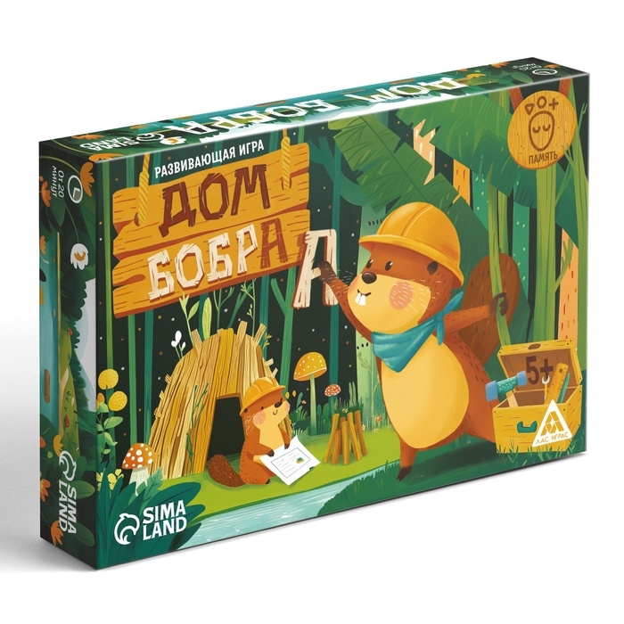 Настольная игра &laquo;Дом бобра&raquo;, развивающая, 5+, 108 карт