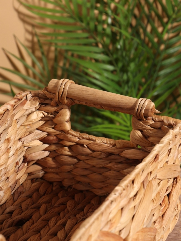 Корзина плетеная 35x20x15 см, водный гиацинт