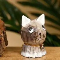 Набор сувенирный "Милые котята" дерево Албезия (4 штуки), 6 см