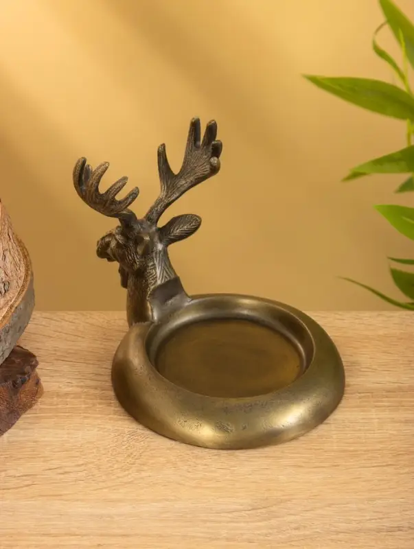 Подставка для бутылки "Лось" 18х14х14 см, алюминий