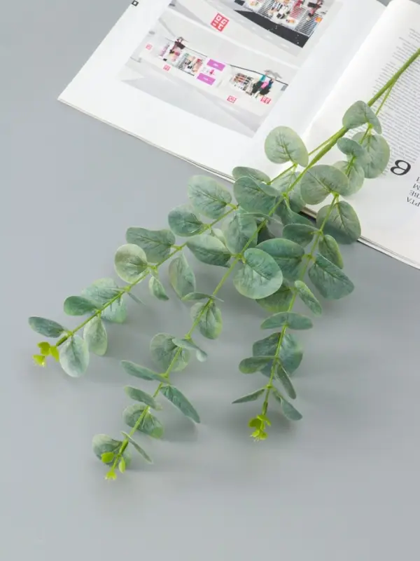 Цветы искусственные &laquo;Эвкалипт шёлковый&raquo;, h=80 см, зелёные