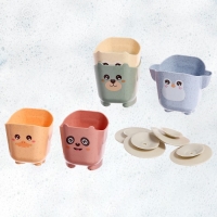 Набор стаканчиков для ванны &laquo;Зверята&raquo;, 5 предметов