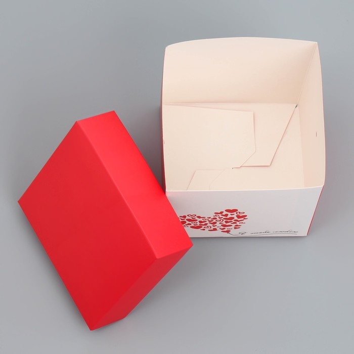 Коробка подарочная складная, упаковка, &laquo;Люблю тебя&raquo;, 10 х 10 х 10 см