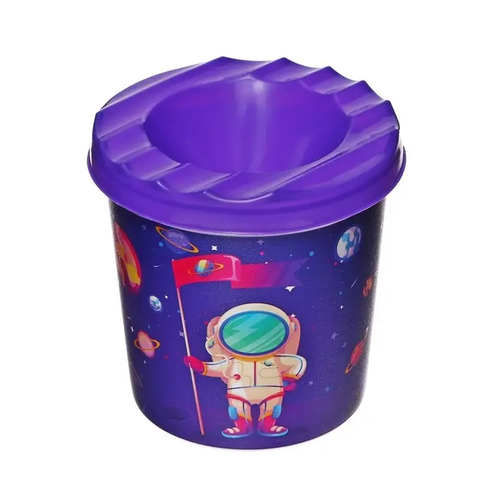 Стакан - непроливайка для рисования Calligrata &laquo;Космобой&raquo;, 210 мл, с рисунком