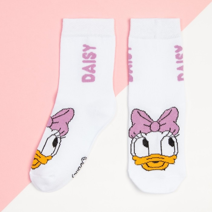 Носки для девочки &laquo;Дейзи&raquo;, DISNEY, 18-20 см, цвет белый