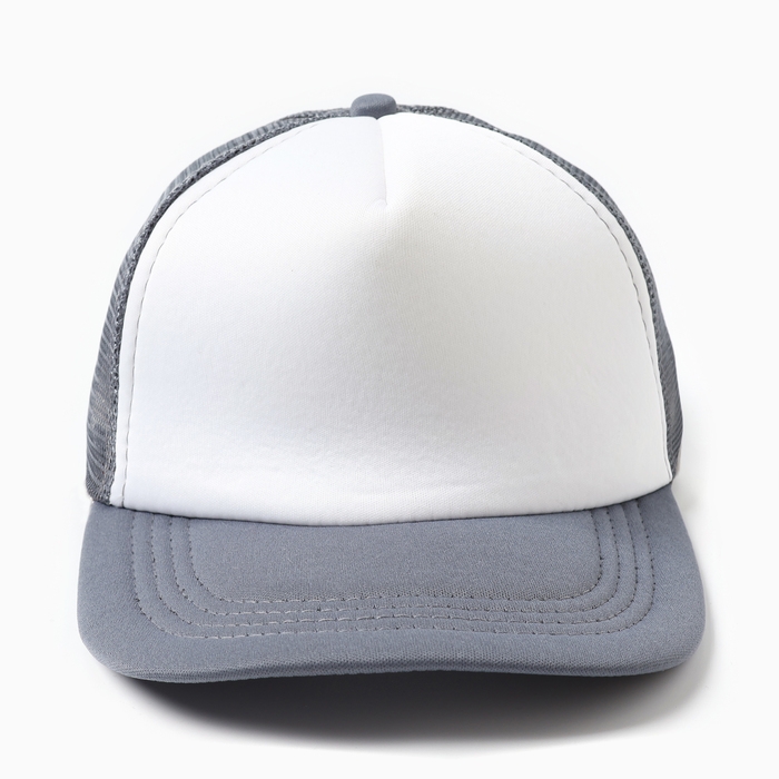 Бейсболка женская с сеткой MINAKU, цвет светло-серый, р-р 56-58