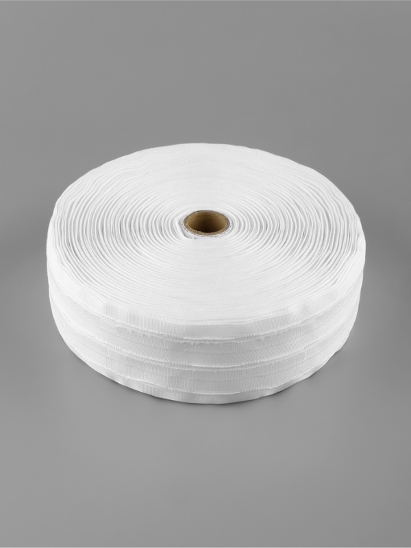 Шторная лента 60мм&times;50&plusmn;1м фиксированная сборка матовая 3 шнура